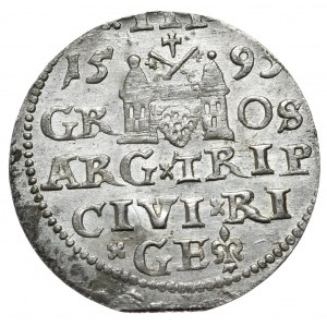 Sigismond III Vasa, trojak 1593, Riga