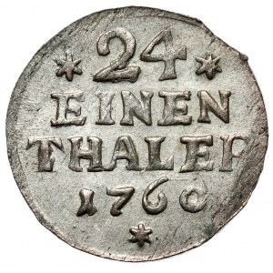 Allemagne, Anhalt-Bernburg, 1/24 thaler 1760