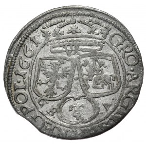 Jan II Kazimierz, Szóstak 1661 GBA, Lwów - błąd ARGN, arabska 1 (V1)