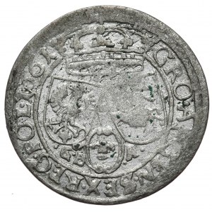 Jan II Kazimierz, Szóstak, 1661 GBA, Lwów, dwie daty