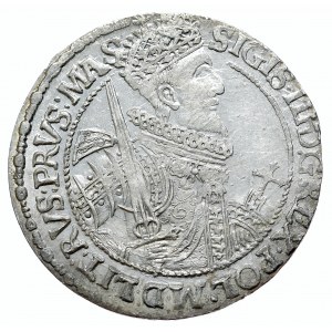 Zikmund III Vasa, ort 1621, Bydgoszcz PRV: MAS, číslice 1 v datu vyražena na vnitřním okraji