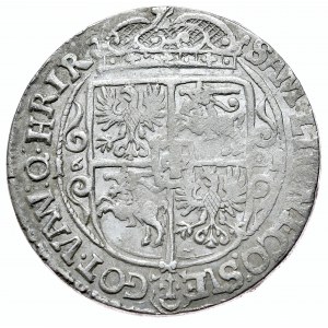 Zikmund III Vasa, ort 1621, Bydgoszcz PRV: MAS, číslice 1 v datu vyražena na vnitřním okraji