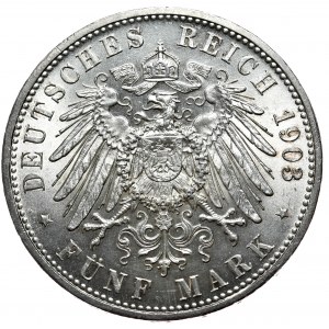 Germania, Baviera, 5 marchi 1903 D, Monaco di Baviera