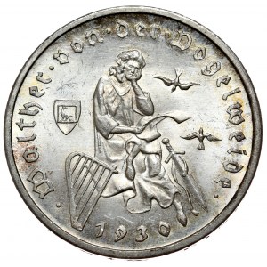Deutschland, Weimarer Republik, 3 Mark 1930 F, Stuttgart, Vogelweide