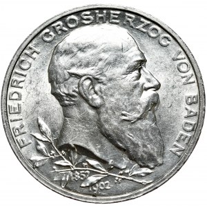Germany, Baden, 5 marks 1902