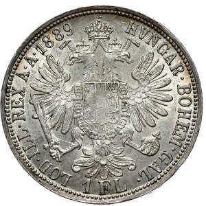 Austria-Ungheria, Francesco Giuseppe, 1 fiorino 1889, Vienna
