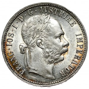 Austria-Ungheria, Francesco Giuseppe, 1 fiorino 1884, Vienna