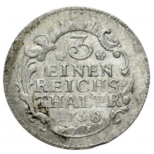 Prusy, Fryderyk II, 1/3 talara 1758, Drezno