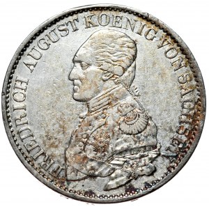 Germania, Sassonia, Federico Augusto III, tallero IGS 1820, Dresda