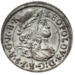 Rakúsko, Leopold I., 3 krajcars 1681, Hall