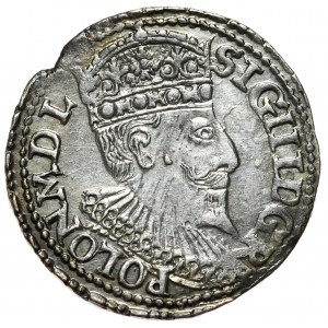 Zikmund III Vasa, trojak 1595, Olkusz, D G R - POLSKO