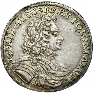 August II Mocny, 2/3 talara (gulden) 1704 ILH, Drezno, z 28. Aukcji WCN