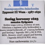 Zygmunt III Waza, 1623 šiling, Bydgoszcz