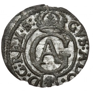 Szwedzka okupacja, Gustaw II Adolf, szeląg 1630, Elbląg.