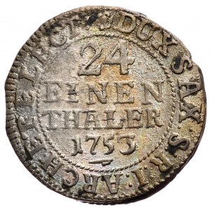 August III, 1/24 talara 1753 FWoF, Drezno