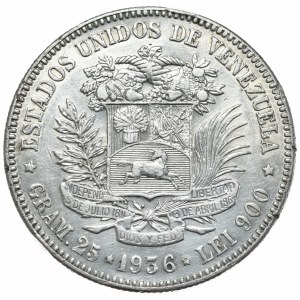 Wenezuela, 5 Boliwarów, 1936r.