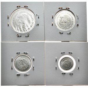 Meksyk, Libertad, 1991, Ag 999 - zestaw 4 szt. 1/2, 1/4, 1/10 i 1/20 oz