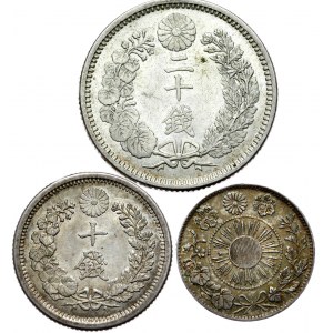 Japonia, zestaw 20 i 2x 10 sen