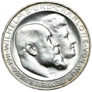 Niemcy, Wirtembergia, 3 marki 1911 F, Stuttgart