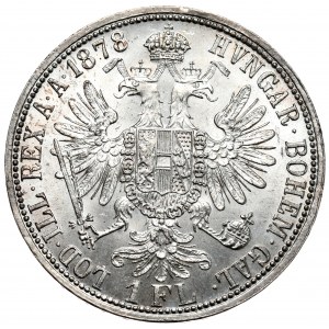 Austro-Węgry, Franciszek Józef, 1 floren 1878, Wiedeń