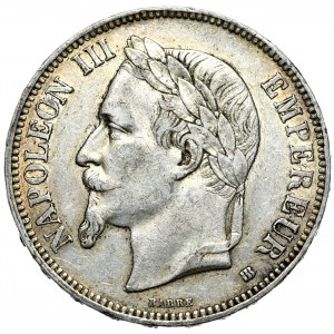 Francja, 5 franków 1868 BB, Strasburg