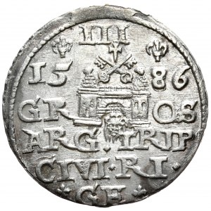 Stefan Batory, Trojak 1586, Ryga