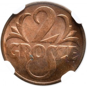 2 grosze 1939, NGC MS 64 RB