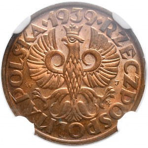 2 grosze 1939, NGC MS 64 RB