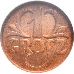 1 grosz 1939, NGC MS 64 RB