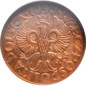 1 grosz 1939, NGC MS 64 RB