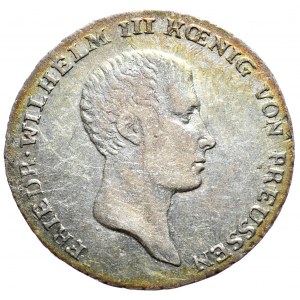 Niemcy, Prusy, Fryderyk Wilhelm III, 1/6 talara 1814, B, Wrocław