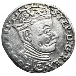 Stefan Batory, trojak 1582, Wilno, konćówki legend LIT/LIT. Rzadkość