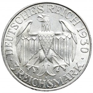 Niemcy, Republika Weimarska, 3 marki 1930 A, Berlin, Graf Zeppelin