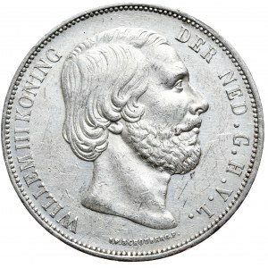 Holandia, Wilhelm III, 2 1/2 Guldena, 1872r.