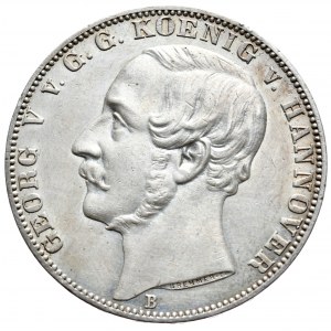 Niemcy, Hannover, talar pamiątkowy 1865 B, 50. rocznica zwycięstwa pod Waterloo