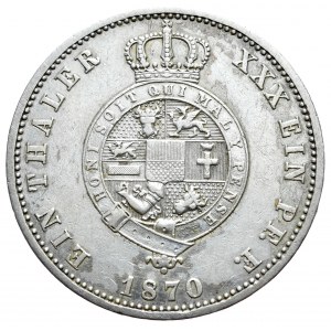Niemcy, Meklemburgia-Strelitz, Fryderyk Wilhelm, talar 1870 A, Berlin