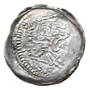 Bolesław Wysoki, denar, Wrocław, walka z lwem