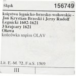 Śląsk, Księstwo Legnicko-Brzesko-Wołowskie, 3 krajcary 1621, Oława