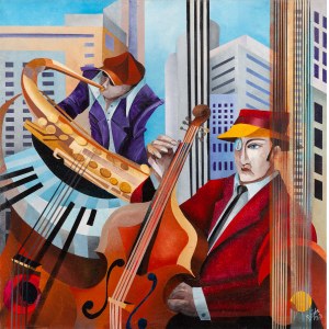 Izabela Bajda (b. 1980), Street melodies, 2023