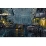 Arkadiusz Meczinski (b. 1978), Gold Street before the storm.