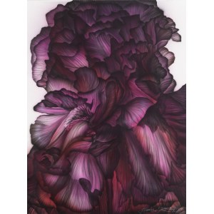 Hanna Rozpara (b. 1990, Sosnowiec), Purple iris, 2023