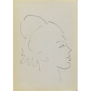 Jerzy PANEK (1918-2001), Head of a girl shown in right profile, 1964