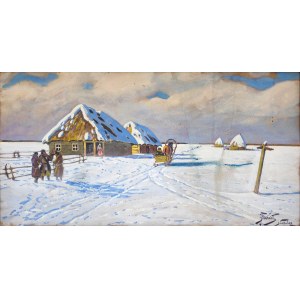 Julian FAŁAT (1853-1929), Pejzaż zimowy