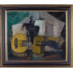 Alicja HALICKA (1889-1974), Still life with guitar , 1914