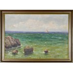 Roman BRATKOWSKI (1869-1954), Seascape with boats