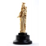 Carved ivory sculpture of the Vergin and Child