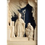 Andrea e Alberto Tipa (Workshop of): Carved bone group depicting Saint Blaise