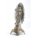 Gennaro Russo: Italian silver sculpture depicting the Immaculate Virgin