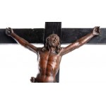 Wooden altar cross with Christ