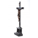 Wooden altar cross with Christ